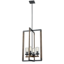  DVP38649GR+IW-CL - Okanagan 29 Inch 4 Light Foyer