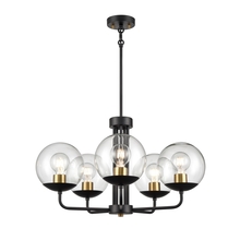 DVI Canada DVP43125MF+EB-CL - Mackenzie Delta 5 Light Chandelier