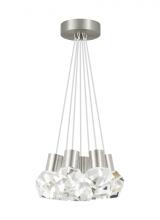 Visual Comfort & Co. Modern Collection 700TDKIRAP7WS-LED930 - Modern Kira Dimmable LED Ceiling Pendant Light in a Satin Nickel/Silver Colored Finish