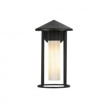  EW526312BKGO - Tenko 12-in Black/Glossy Opal Glass 1 Light Exterior Wall