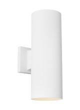 Visual Comfort & Co. Studio Collection SLO1152OTW - Outdoor Cylinders Medium Two Light Wall Lantern