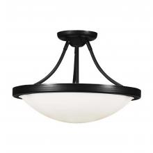  333-603/BLK - Monroe Semi Flush Mount Black