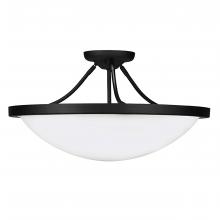  333-618/BLK - Monroe Semi Flush Mount Black