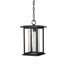 Russell Industries  EX7920/BK/CL - Harborview - Exterior Chain Hung Lanter in Black with ClearGlass