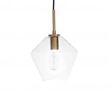 Russell Lighting PD6731/CG/CL - Gladstone - Pendant in Champaign Gold with Clear Glass