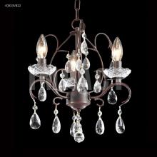  40833VB22 - Mini 3 Arm Chandelier