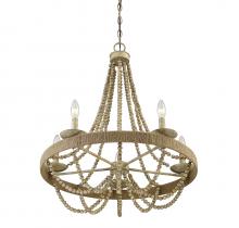 Savoy House  M10014-97 - 5-Light Chandelier in Natural Wood with Rope