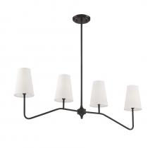 Savoy House  M10078ORB - 4-Light Linear Chandelier in Oil Rubbed Bronze