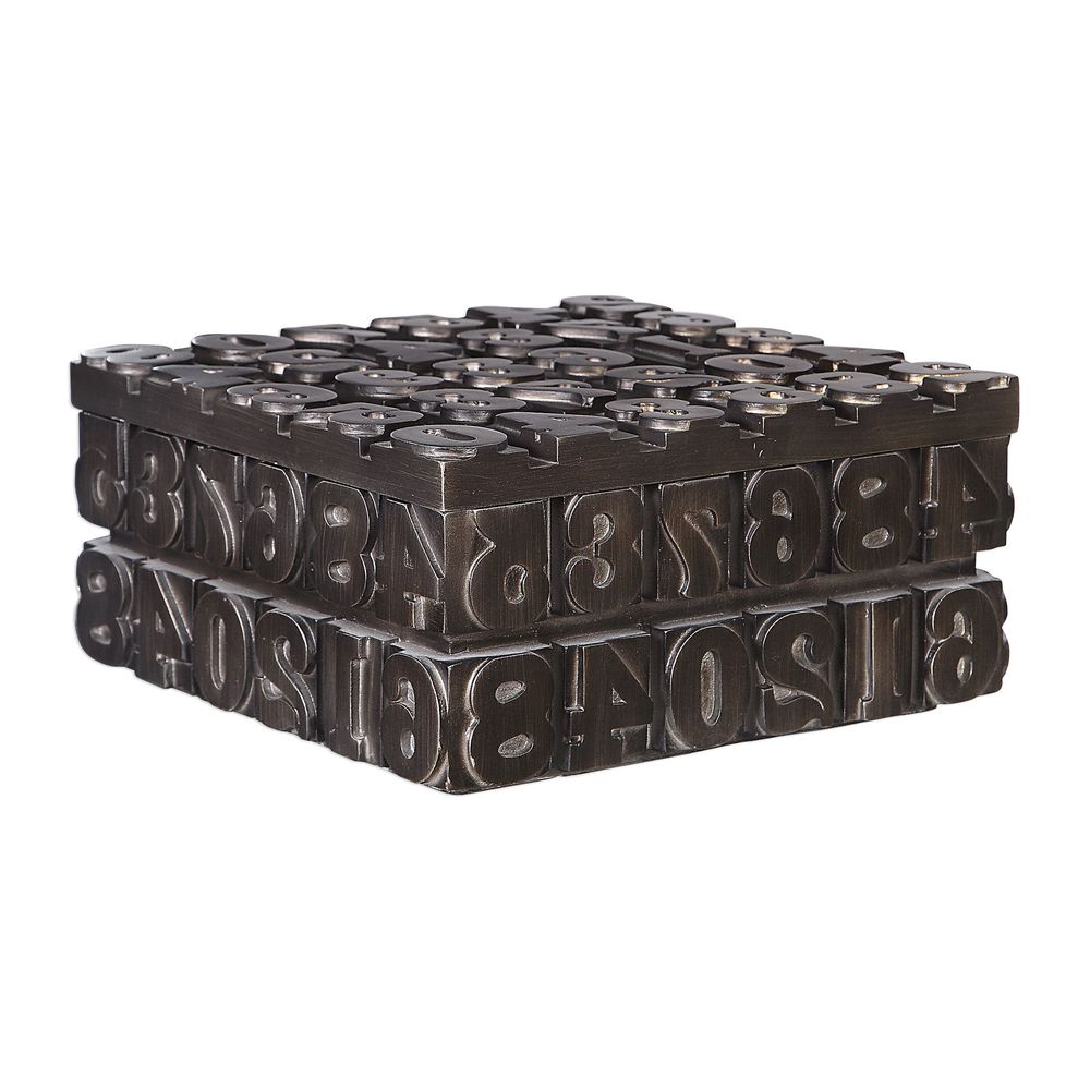 Uttermost Typesetting Decorative Bronze Box