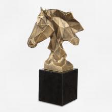  18185 - Uttermost Chiseled Horse Bust Sculpture