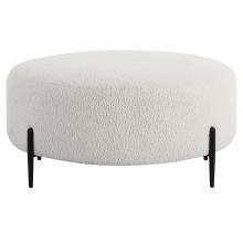  23778 - Uttermost Arles Large Plush White Ottoman