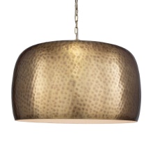 Uttermost 21610 - Uttermost Lemont Hammered Brass 1 Light Pendant