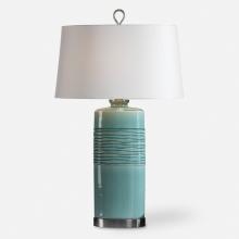  27569 - Rila Distressed Teal Table Lamp