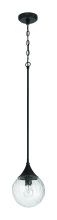 Craftmade 61291-FB - Reflection 1 Light Mini Pendant in Flat Black