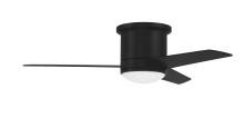 Craftmade CLE44FB3 - Cole 44" 3-Blade Indoor/Outdoor (Damp) Ceiling Fan in Flat Black w/ Flat Black/Greywood Blades