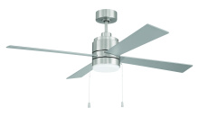Craftmade EMCY52BNK4-PC - Energy Star McCoy 52" 4-Blade Ceiling Fan in Brushed Polished Nickel w/ Brushed Nickel Blades
