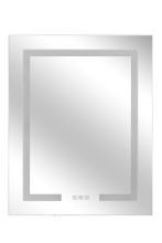 Craftmade MIR2413M-W3C - 24" x 30" Front/Inside Lit LED Mirror Medicine Cabinet, Night Light, 3000-5000K, in White