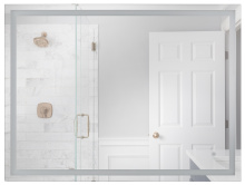 Craftmade MIR4802RT-W3C - Cristine 48" x 36" Rectangle Front/Back Lit LED Mirror, Dimmer, 3000-5000K, in White