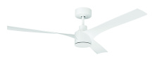 Craftmade PHB52W3 - Phoebe 52" 3-Blade Ceiling Fan in White w/ White Blades; Light Kit Sold Separately