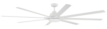 Craftmade RSH84W8 - Rush 84" 8-Blade Indoor/Outdoor (Wet) Ceiling Fan in White w/ White Blades