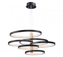 ET2 (Maxim) E24327-BKGLD - Hoopla-Multi-Light Pendant