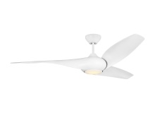 Visual Comfort & Co. Fan Collection 3TNSM60RZWD - Topan Smart 60 LED Ceiling Fan in Matte White with Matte White Blades and Light Kit